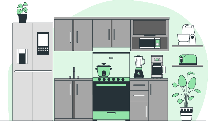Kitchen Appliances Illustrator